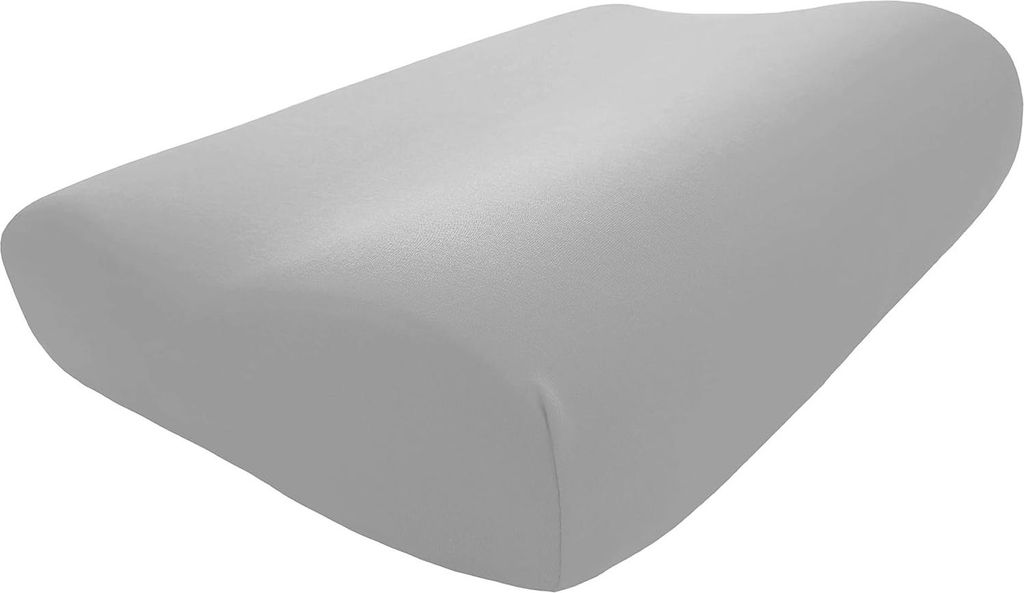 Edda Lux Bezug passend für Tempur Shape Queen und Original Schlafkissen, 61 x 31 cm, Kissengrößen S, M, L, XL, Jersey Kissenbezug Nackenstützki...