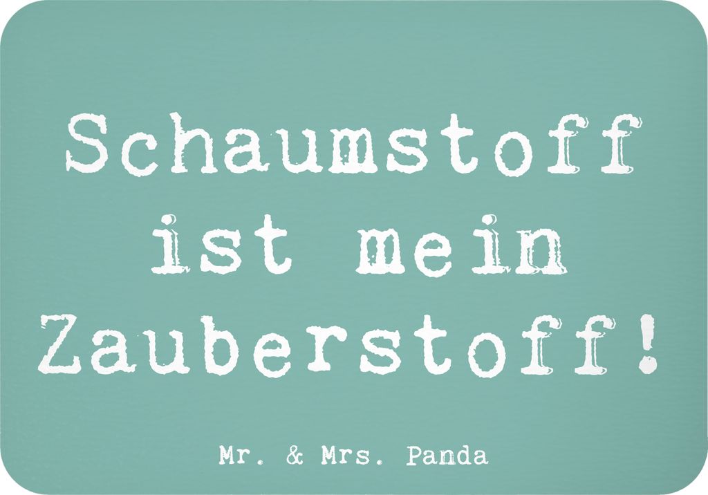 Mr. & Mrs. Panda magnet Spruch Zauber der Polsterin - Meeresbrise - Geschenk, whiteboardmagnet, Beruf, designmagnet, mdf, Handwerksliebe, personali...