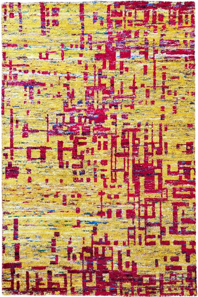 Teppich QUEEN | Farbe: Terra; Größe: 80x150 cm | strapazierfähig und leicht zu reinigen | Wohnzimmer | Schlafzimmer