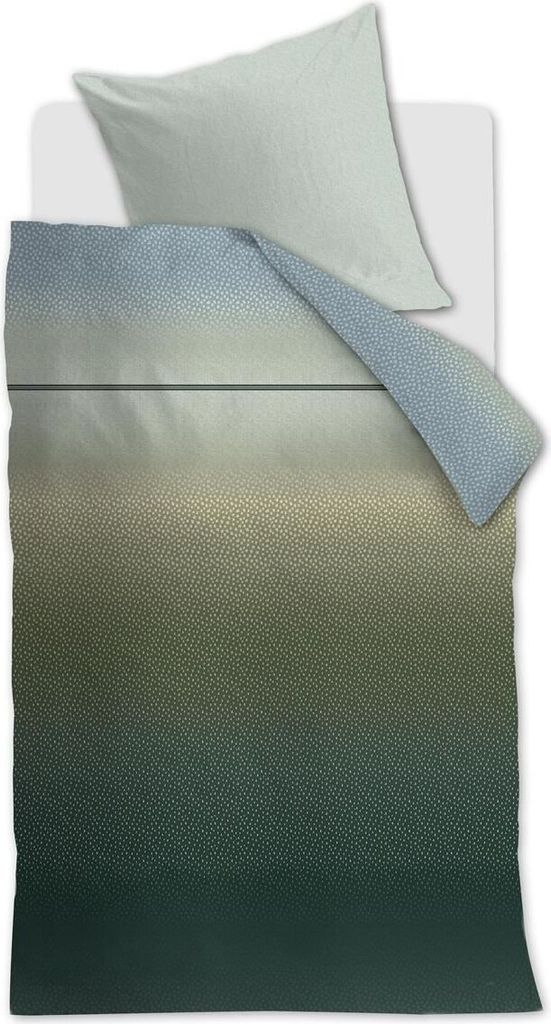 Beddinghouse Bettwäsche-Garnitur Ingmar Farbe Grün Größe 155 x 220 cm + 1x 80 x 80 cm