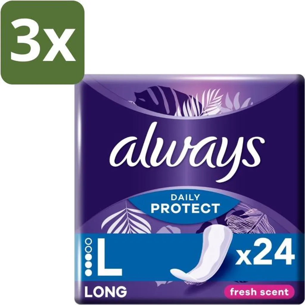 Set Always Salvaslip Freschezza Lunga Durata - Offerta 3 Confezioni