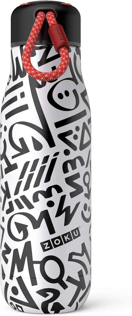 ZOKU Zoku - Edelstahl Trinkflasche M 500ml Modern Calligraphy ZK SSB M MC 0815706021804
