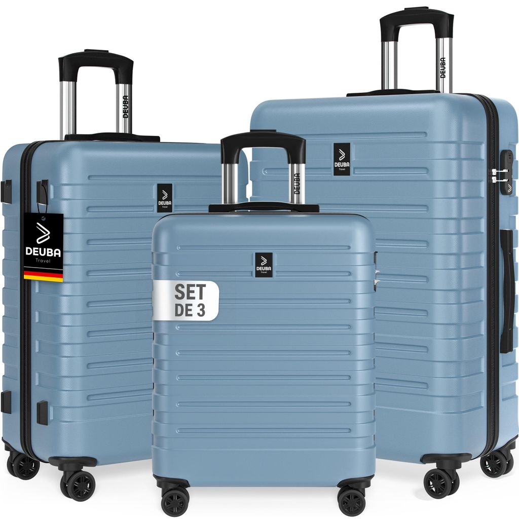 DEUBA® Set de 3x Valises Rigides M, L, XL - Bagage Cabine, Image du produit 