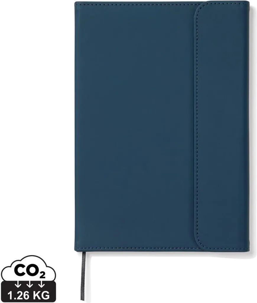 Taccuino Vinga Baltimore Blu Marino - Eco-PU Riciclato GRS A5