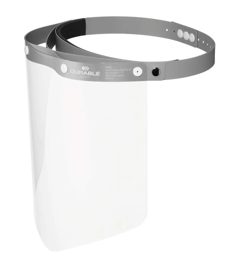 Visière de protection pour le travail DURABLE PRO 343310 Gris Confort