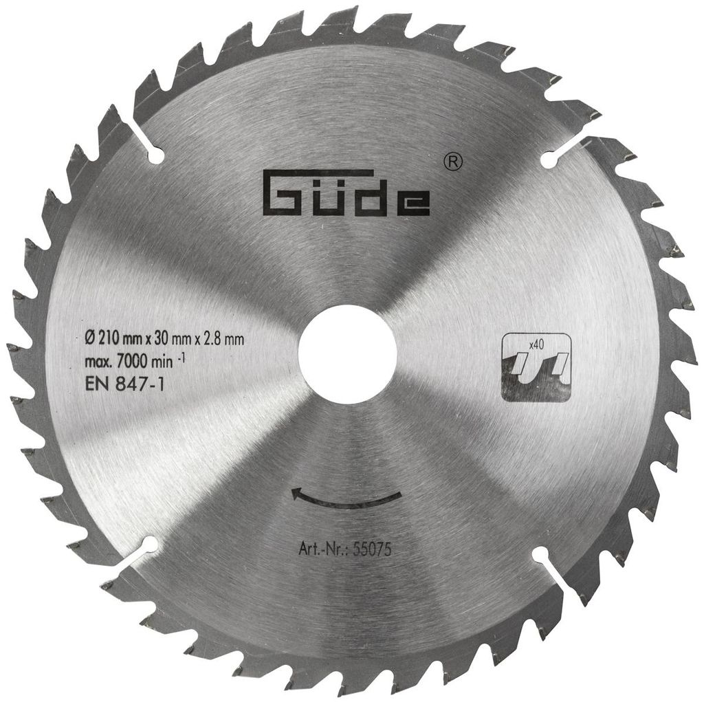 Lama per legno Güde HM 210x30x40Z Immagine del prodotto 
