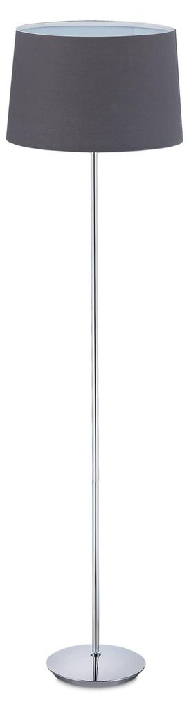 Lampada da terra Relaxdays con paralume in tessuto, base Immagine del prodotto 