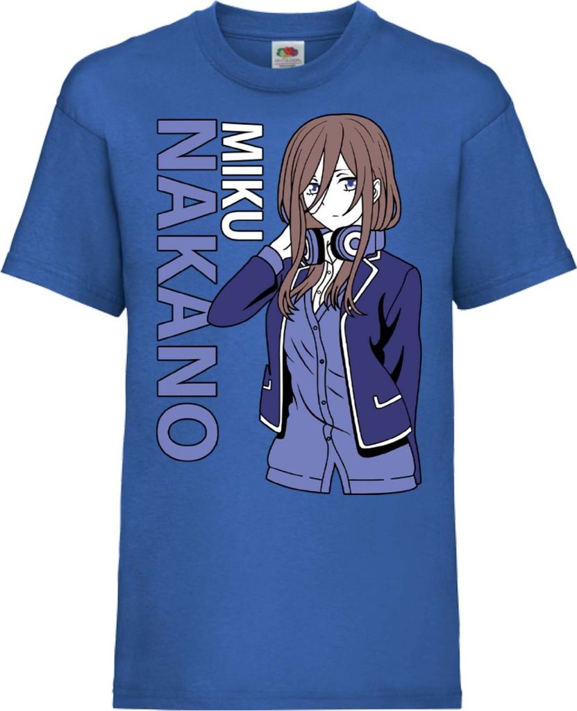 Kinder T-Shirt The Quintessential Quintuplets Miku Nakano, 9-11 Jahr - 140 / Blau