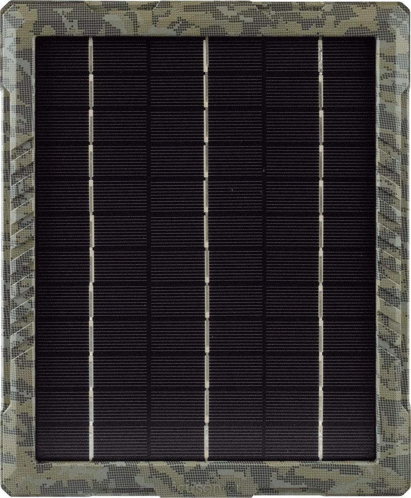 ICUserver icusun - Solar-Panel 5,2 Watt , Solar Panel für Wildkameras - sicherbar und wetterfest - inkl. Ladegerät