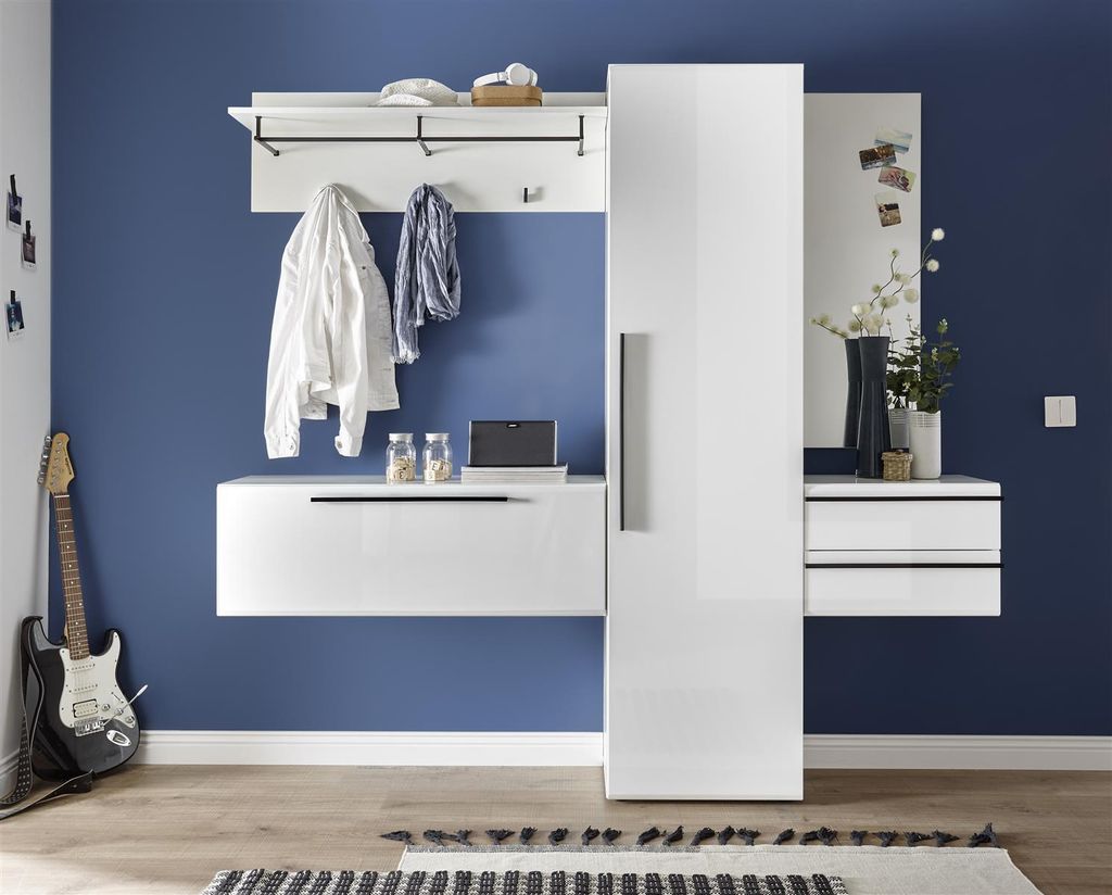 Garderobe Komplettset Flurmöbel Wandgarderobe Dielenmöbel Flur "Natalie I"