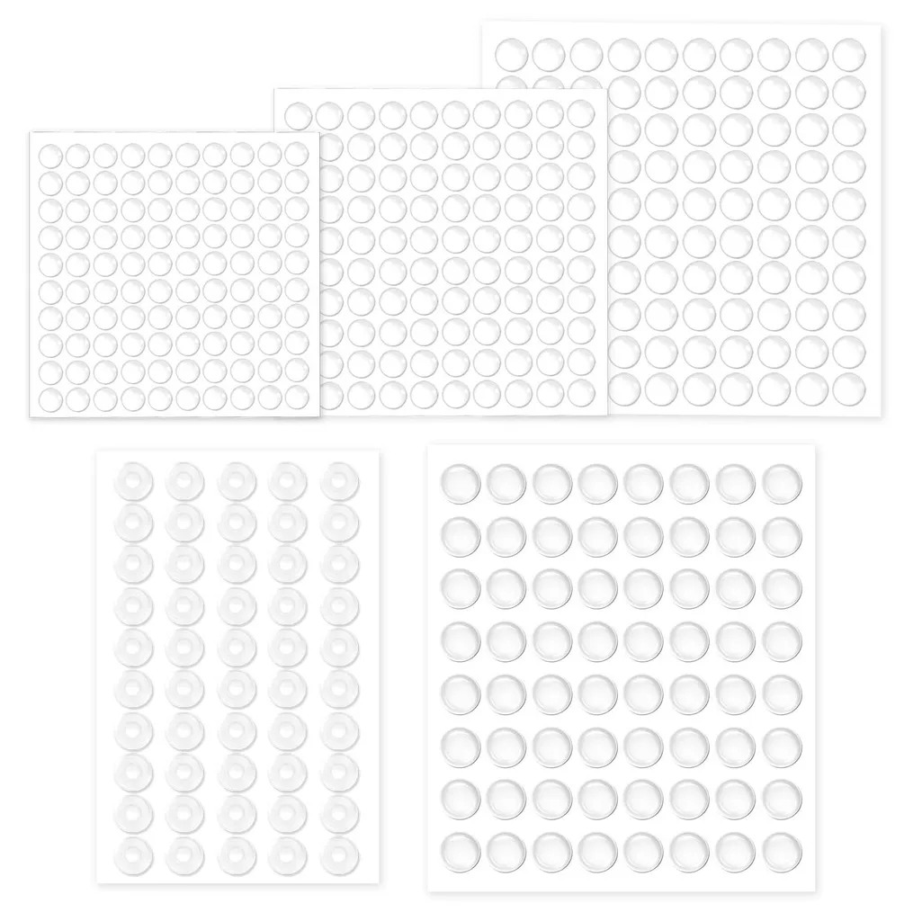 414 Patins en caoutchouc autocollants transparents amortisseurs silicone