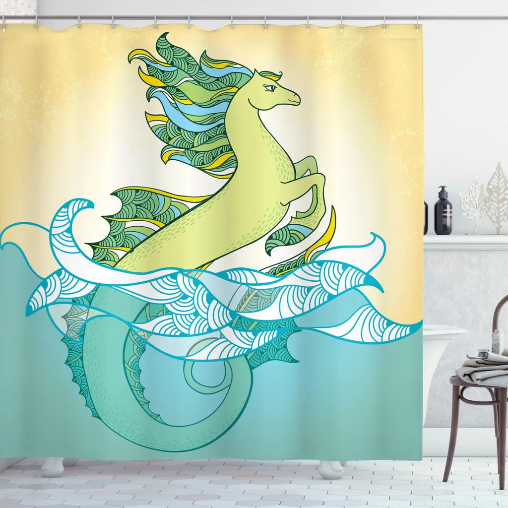 Tenda Doccia Artistica ABAKUHAUS 175x200 | Atmosfera Spa in Casa