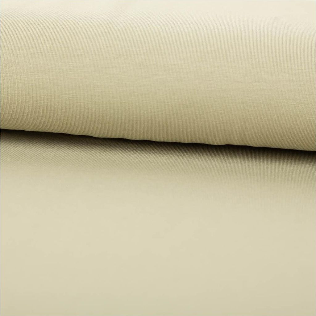 Jersey Stoff Baumwolljersey uni olivgrün 1,50m Breite