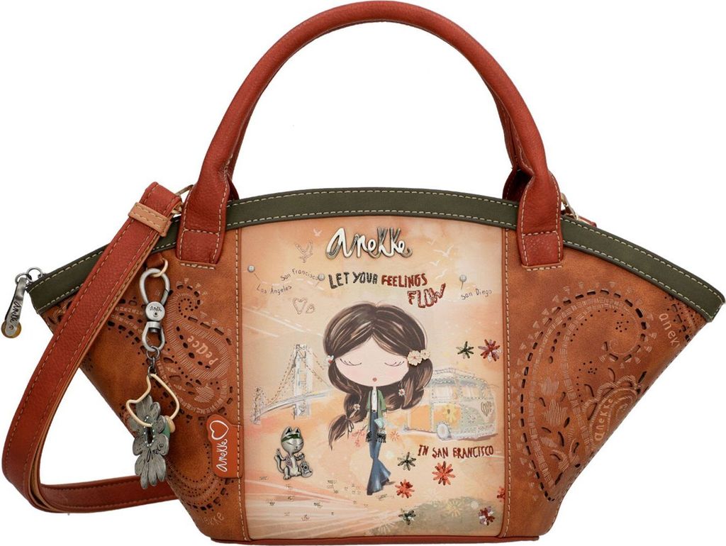 Anekke torebka na ramię Peace & Love Basket Bag Camel Zdjęcie produktu 