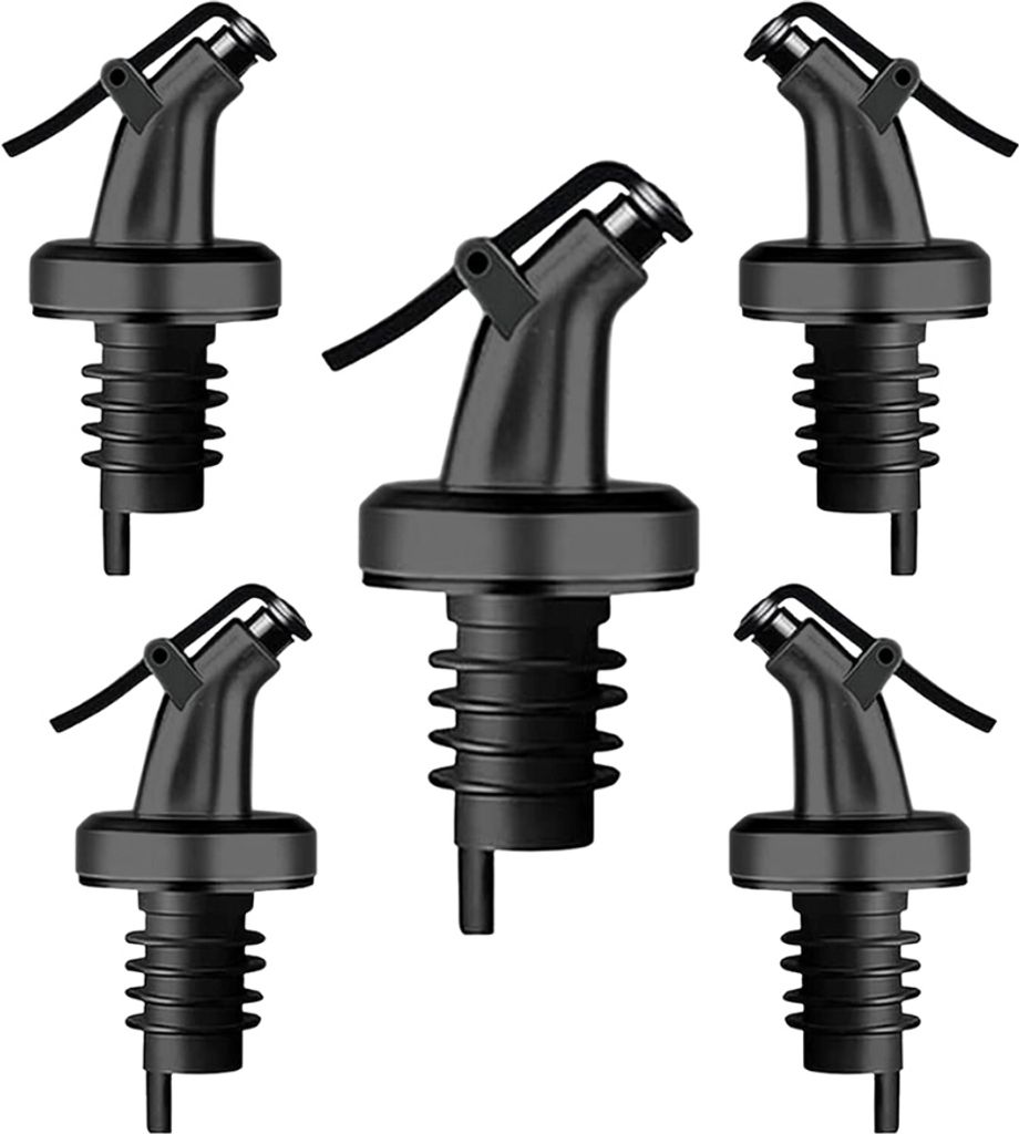 Ausgießer für Flaschen 5er Set Schwarz Produktbild 