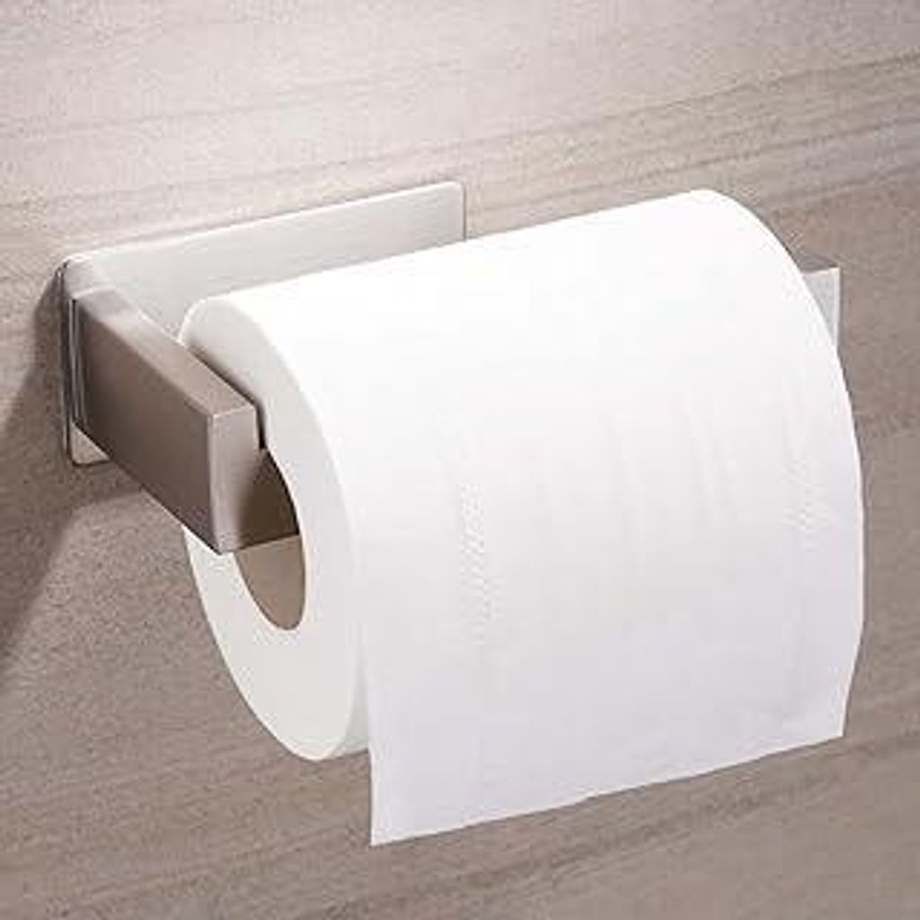 Aikzik Toilettenpapierhalter ohne Bohren, Selbstklebend Toilettenpapierrollenhalter Edelstahl Klopapierhalter Wc Halter Rollenhalter Klorollenhalte...