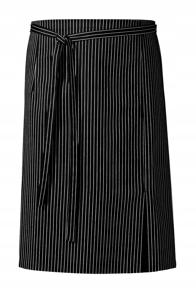 Unisex-Gastro-Schürze – Größe 1, Schwarz und Weiß