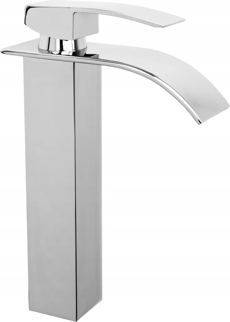 Miscelatore Lavabo Cascata Alto Elva Cromo - Rubinetto Bagno Design