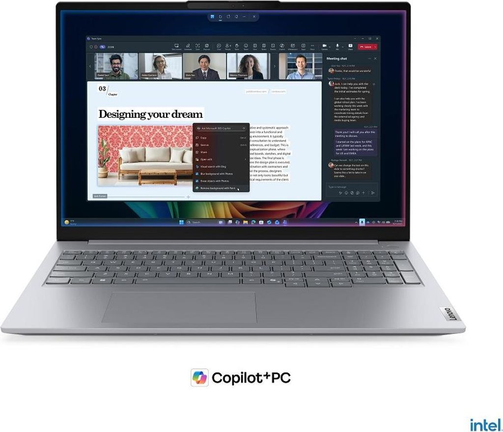 Lenovo ThinkBook 16 G9 IPL Copilot+ PC, Intel Core Ultra 5, 40,6 cm (16"), 1920 x 1200 Pixel, 16 GB, 512 GB, Windows 11 Pro