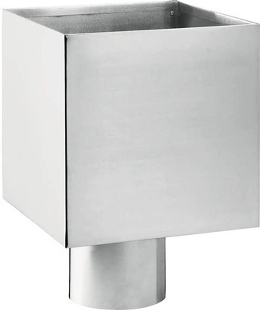 Zambelli Wasserfangkasten Titanzink quadratisch Ø 100 200 mm x 200 mm x 290 mm