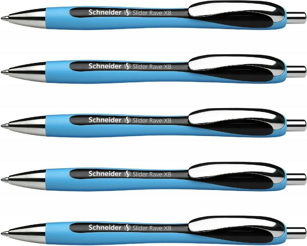 Schneider - Ballpen Slider Rave XB Black | 1 Stück | 5 Stücke
