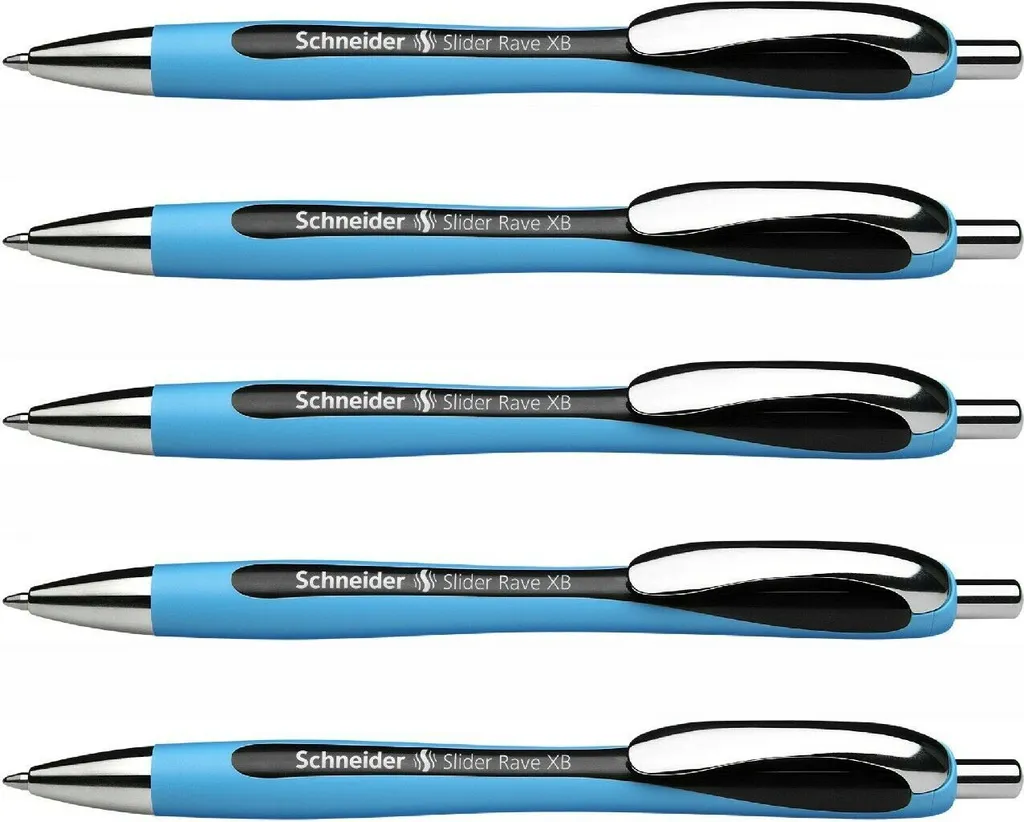 Stylo Schneider Slider Rave XB noir à encre indélébile visco-glide