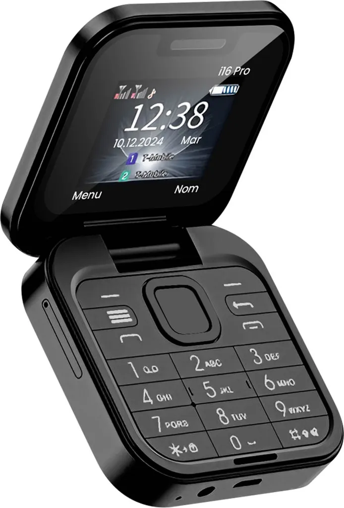 Téléphone Double SIM à clapet Avizar autonomie 1000mAh coloris Noir
