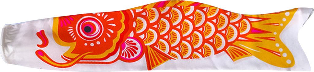 Fisch-Windsack, japanische Karpfen-Streamer-Flagge, Koinobori-Windsack, zum Aufhängen im Freien, Banner-Dekoration für Garten, Hof, Deck