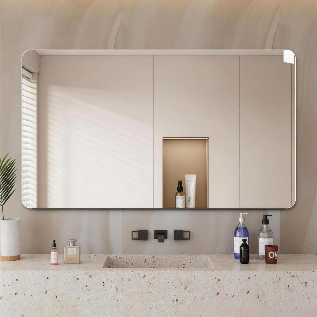 60x100 cm Badezimmer Spiegel Wandspiegel – Schminktisch Produktbild 