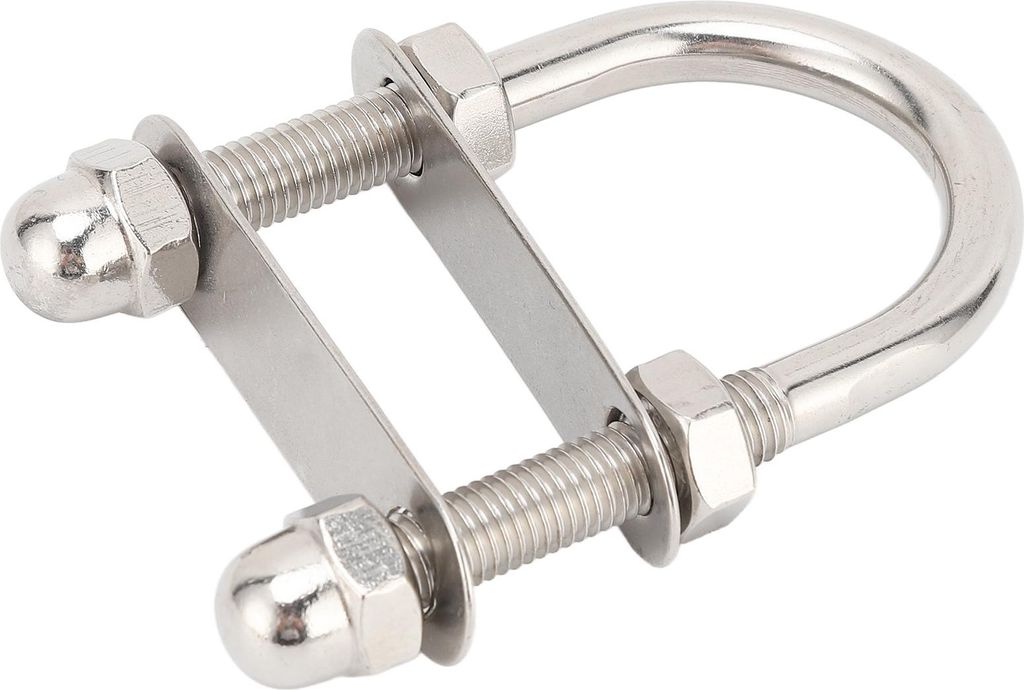 Marine-U-Bügel aus hochglanzpoliertem Edelstahl 316, Bootszubehör für Yachten, M10x95x45 mm
