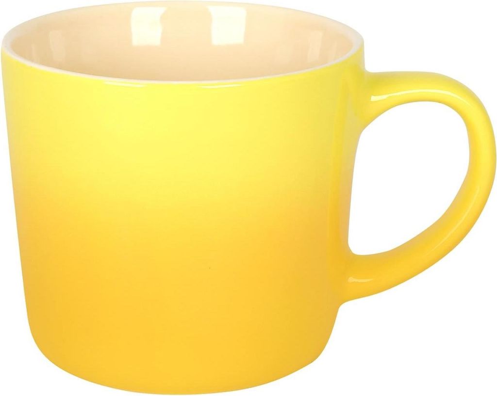 Argon Ta Tasse aus neuem Bone China – 330 ml – Gelbes Ombre