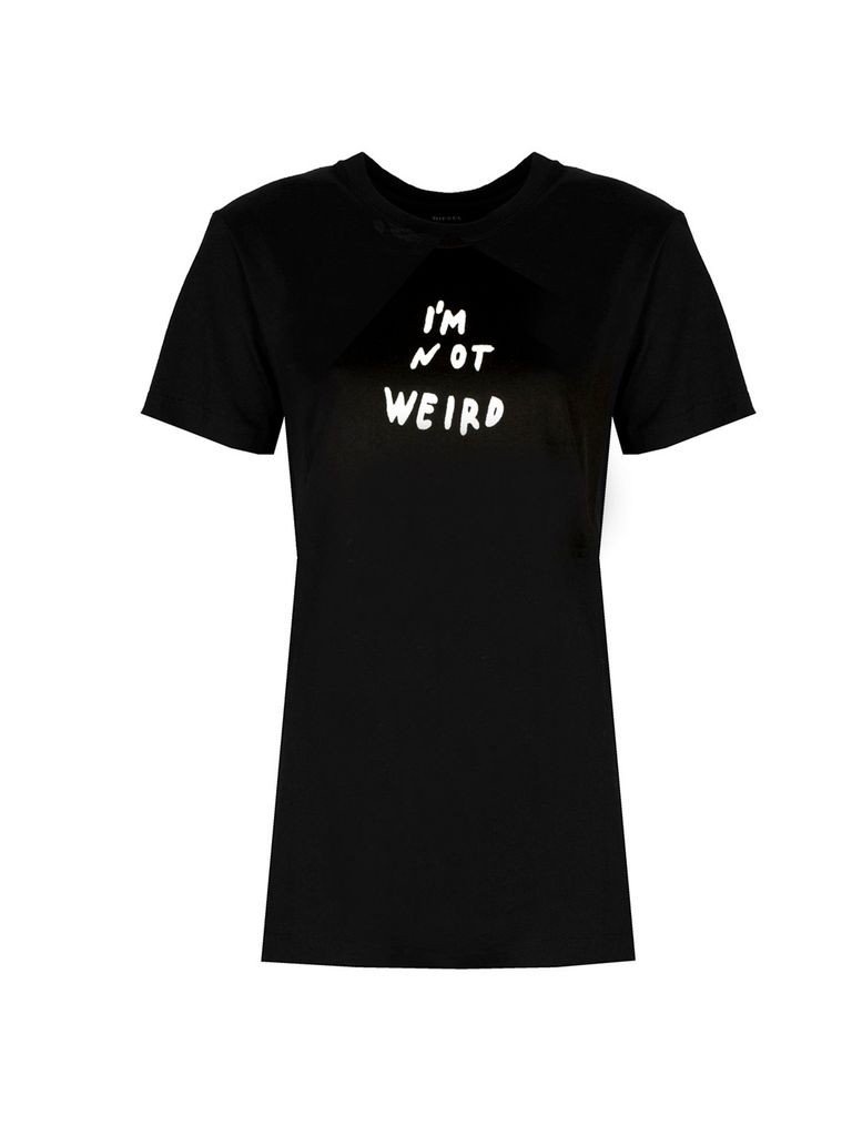 Diesel Damen T-Flavia-B T-Shirt Kurzarm Schwarz