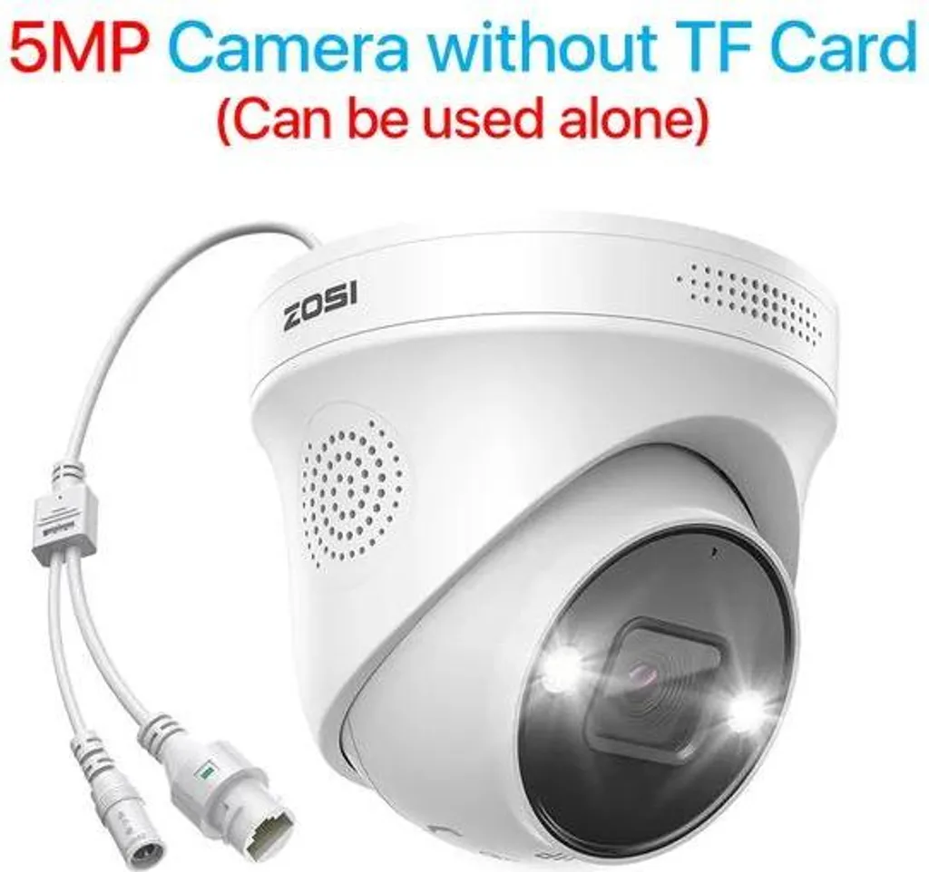 Caméra IP 4K PoE pour sécuriser maison et jardin avec détection IA
