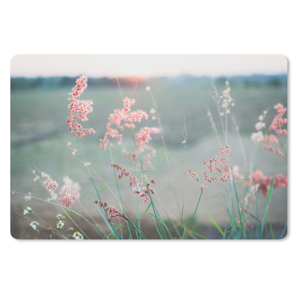 MuchoWow® Mauspad Mousepad Blumen - Wasser - Rosa 27x18 cm Produktbild 