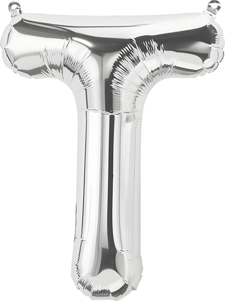 Folienballon Buchstabe T, silber, ca. 100 cm Produktbild 