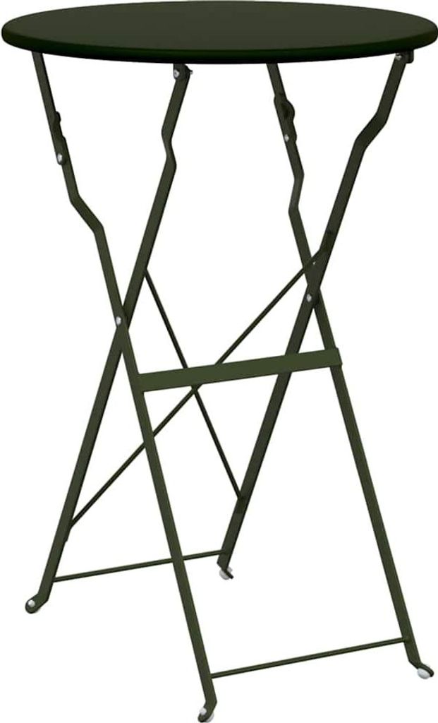 vidaXL Bistrotisch Dunkelgrün Ø 50 x 71 cm Produktbild 