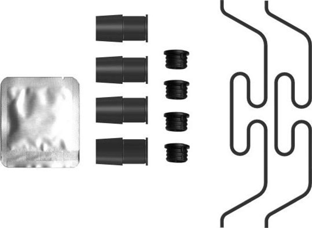TEXTAR Bremssattel-Reparatursatz Vorne 82556100 für VW Passat Variant (3G5, CB5) für VOLVO XC60 II (246) für JAGUAR XE (X760)