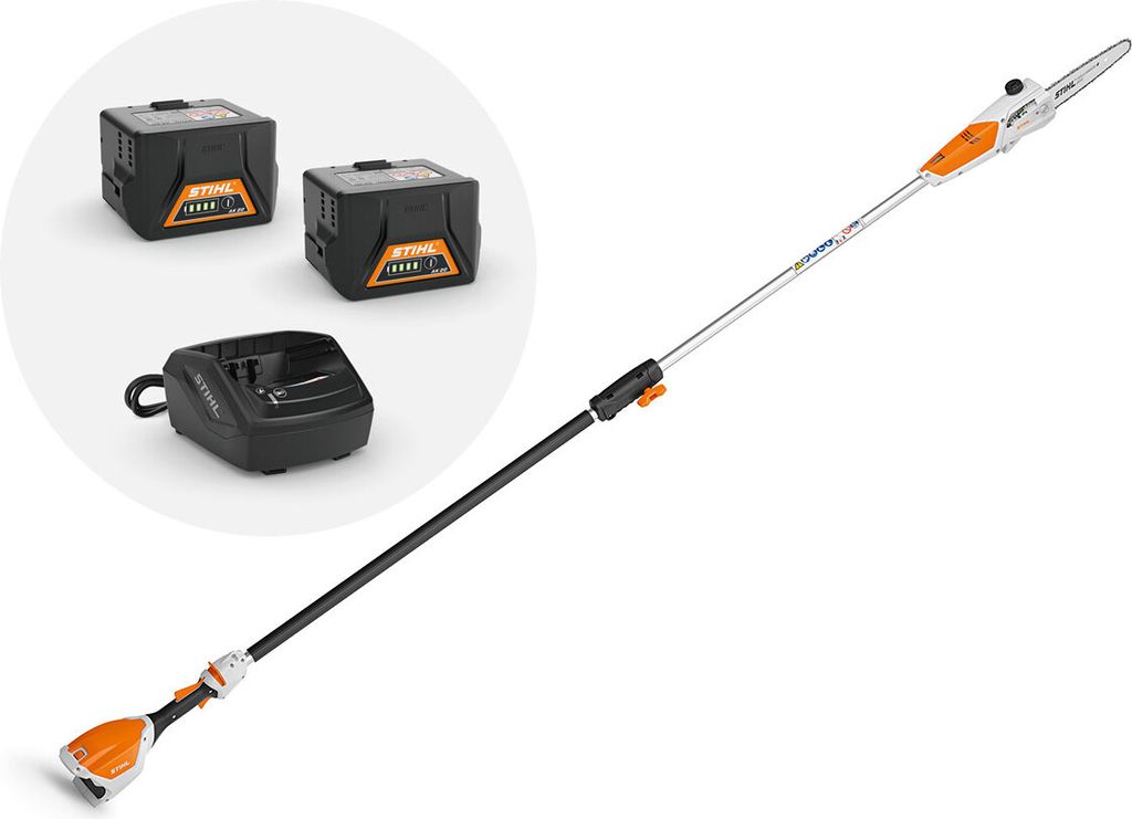 AKKU-HOCHENTASTER STIHL HTA 50, Astsäge, STIHL HTA 50 mit 2x akku AK20 und ladegerät