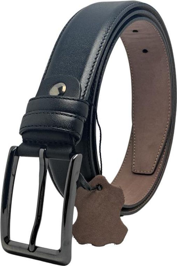 Echtleder Gürtel Herren 3.4 cm Breite,Klassisch 6 verschiedenen Längen