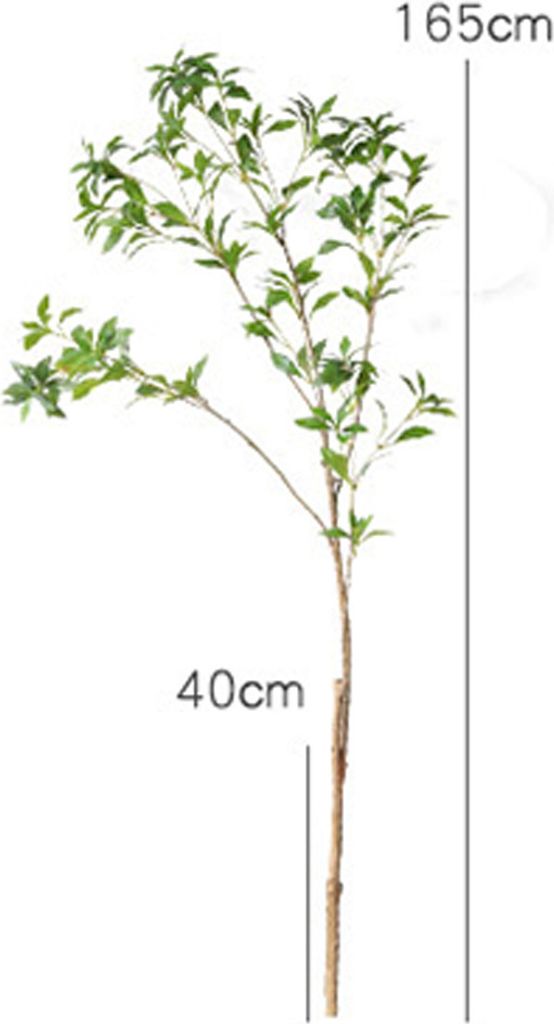 360Home Simulierte künstliche Pflanze Grünzeug Innendekoration Baum Trunkenes Holz 165cm