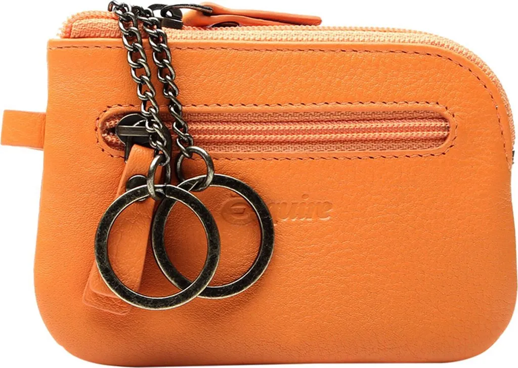 Esquire Peru Astuccio Chiavi in Nappa Arancione | Accessorio di Lusso