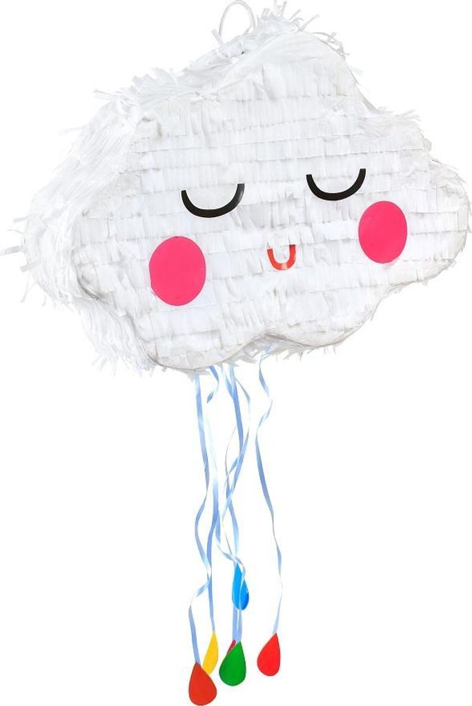 Piniata Chmurka dekoracja urodzinowa 44 x 29 x 9 cm