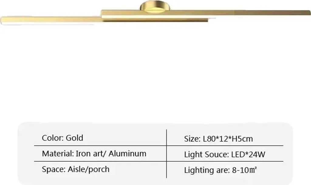 Plafonnier LED Or 80 cm pour une Ambiance Personnalisée et Moderne RC