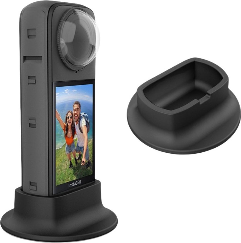 INF Sichere Insta360 X4 mit schützender Silikon-Basishalterung