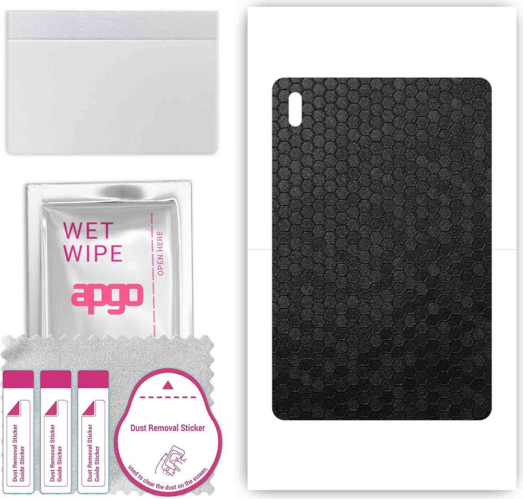 apgo Rückseite Schutzfolie, Skin, kompatibel mit Samsung Galaxy Tab S7 FE WiFi, Hinten Displayschutzfolie aus Vinylfolie, kratzfest, einfache Mont...