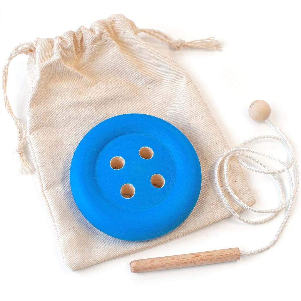 Holzspielzeug "Knopf" blau