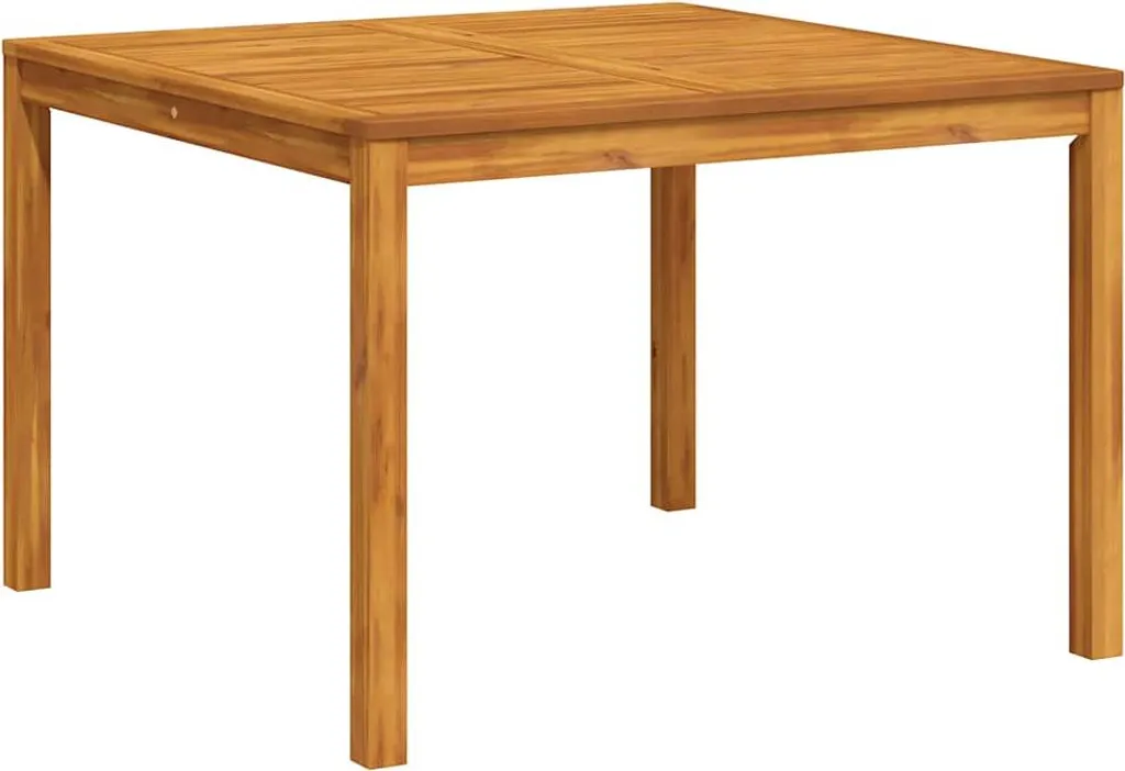 vidaXL Tavolo Quadrato da Esterno in Acacia 110cm | Legno Massello Top