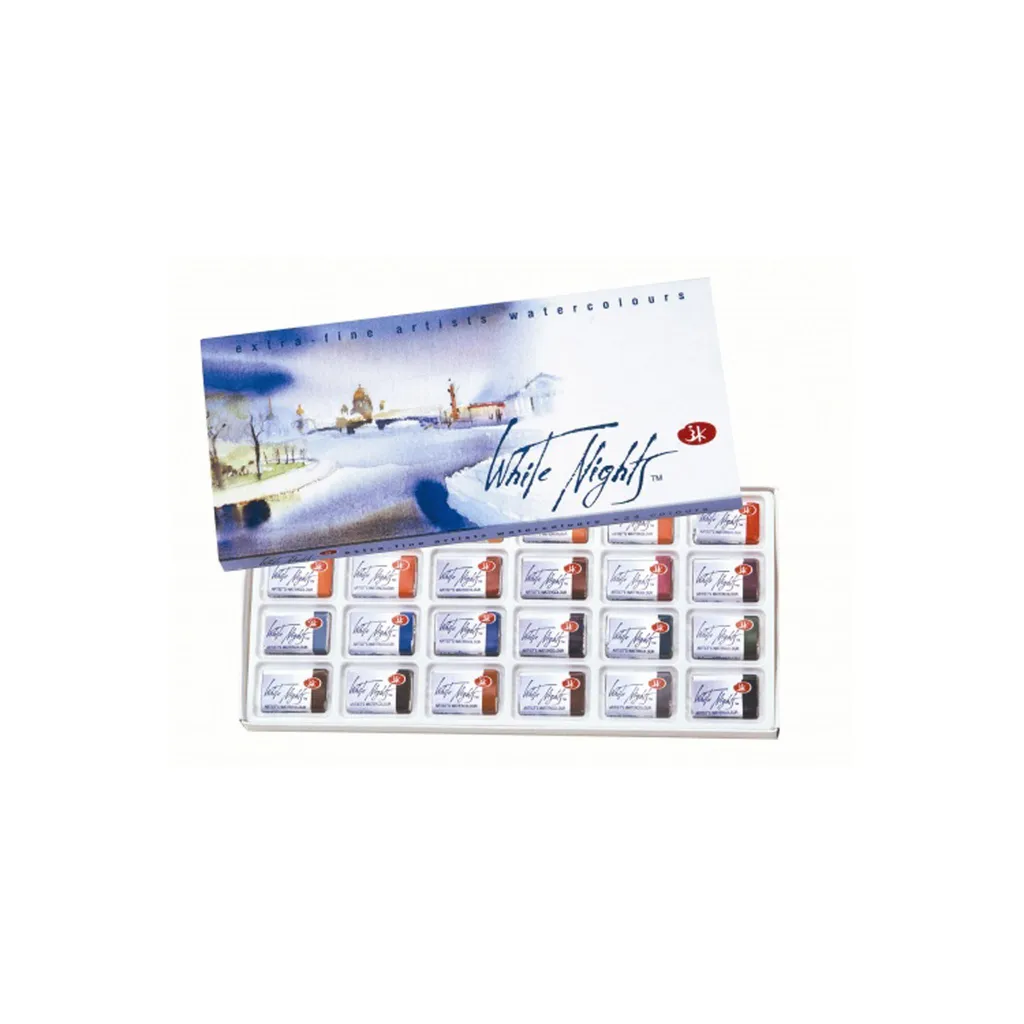 Aquarelle White Nights 24 Godets : Fini les Couleurs Ternes et Sèches