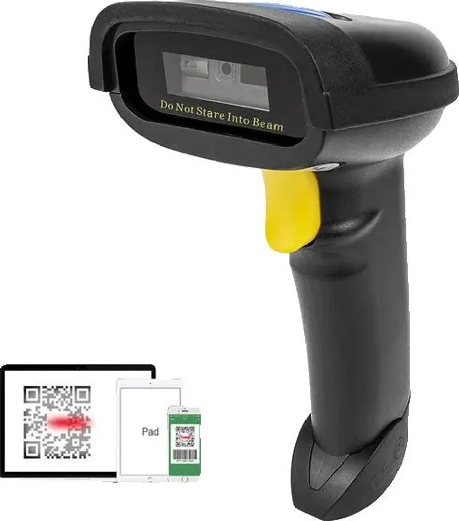 Lecteur de codes-barres 1228BL Bluetooth 2D, scan rapide 100 s