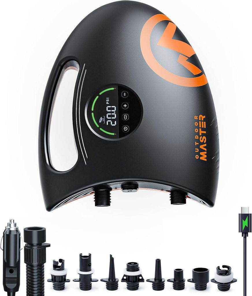 OutdoorMaster Shark 2S Elektrische SUP Pumpe mit Akku Produktbild 